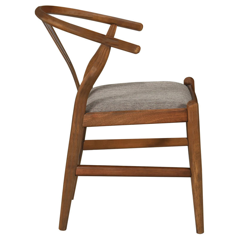 Coaster Furniture Dinah 108472 Wood Wishbone Dining Side Chair - Walnut IMAGE 8