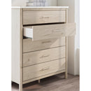 Signature Design by Ashley Cadmori B2615-345 Five Drawer Wide Chest IMAGE 8