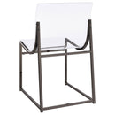 Coaster Furniture Adino 121142 Acrylic Dining Side Chair - Black Nickel IMAGE 6