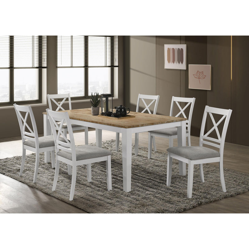 Coaster Furniture Hollis 122241 Rectangular 72-inch Wood Dining Table - Brown IMAGE 7