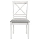 Coaster Furniture Hollis 122242 Cross Back Wood Dining Side Chair - White IMAGE 3