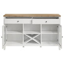 Coaster Furniture Hollis 122245 2-door Dining Sideboard Buffet Storage Cabinet - White IMAGE 4