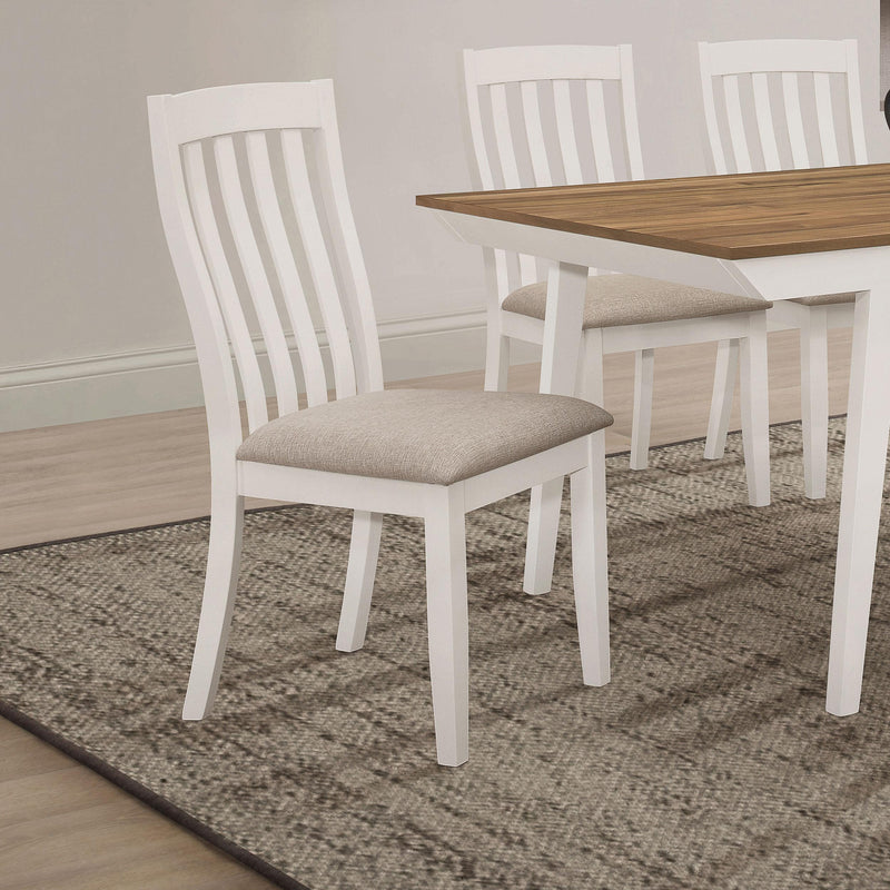 Coaster Furniture Nogales 122302 Wood Dining Side Chair - Off White IMAGE 2