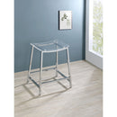 Coaster Furniture Jovani 182358 Acrylic Backless Counter Stool - Chrome IMAGE 2