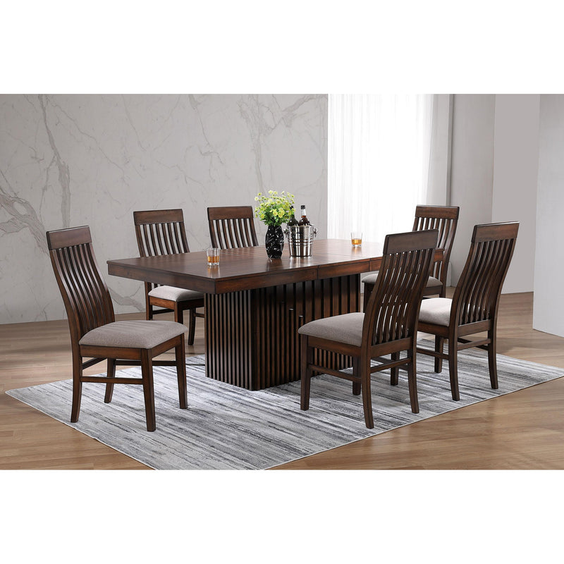 Coaster Furniture Briarwood 182991 77-inch Extension Leaf Dining Table - Mango Oak IMAGE 7