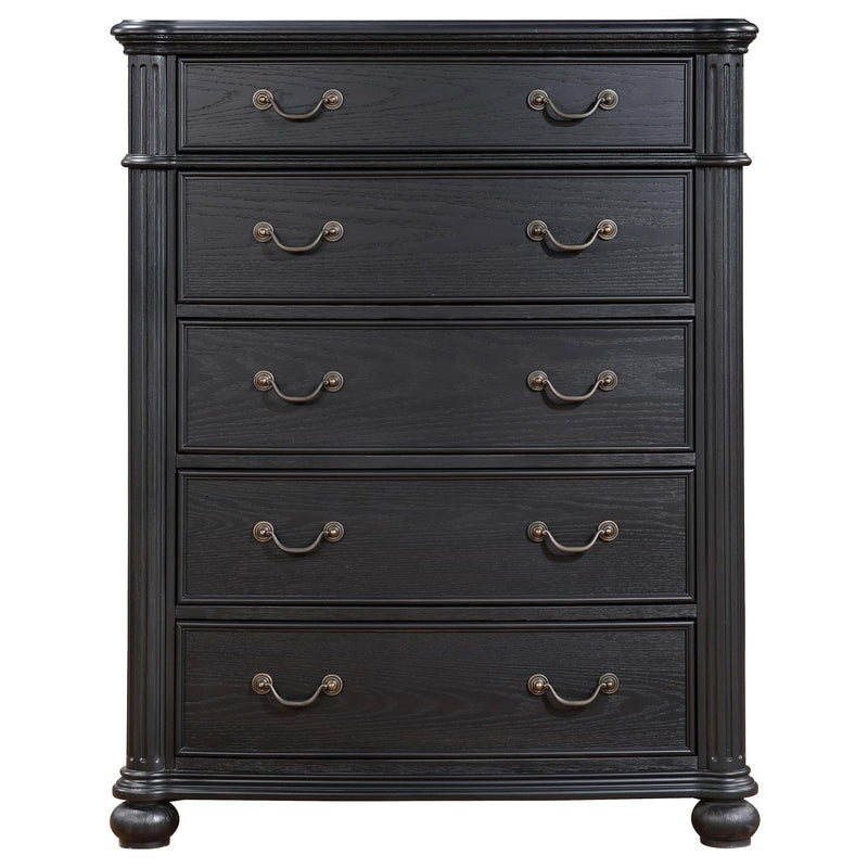 Coaster Furniture Celina 224765 5-Drawer Bedroom Chest - Black IMAGE 2