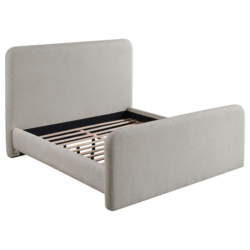 Coaster Furniture Wren 302052Q Upholstered Queen Panel Bed - Grey IMAGE 3