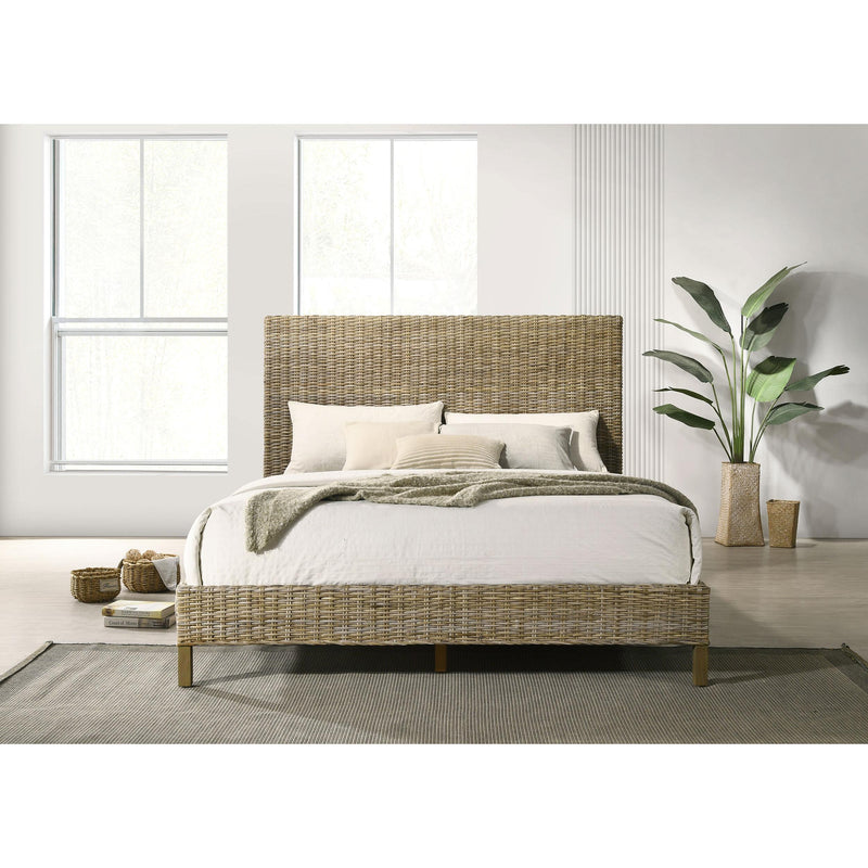 Coaster Furniture Zyla 360181KW Wood California King Panel Bed - Kubu Grey IMAGE 2