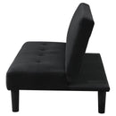 Coaster Furniture Stanford 360238 Upholstered Tufted Convertible Sofa Bed - Black IMAGE 7