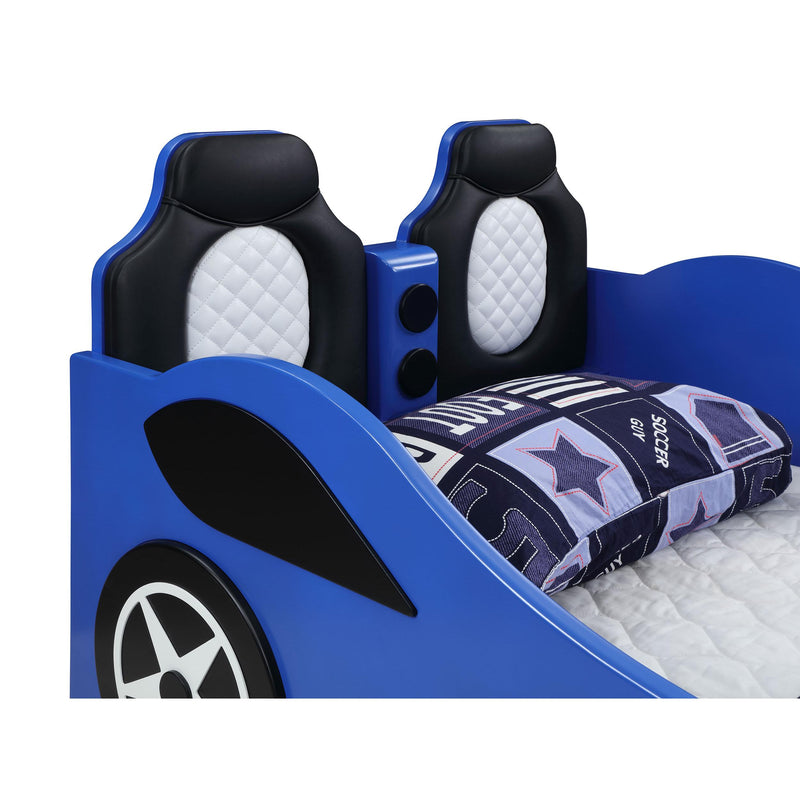 Coaster Furniture Cruiser 400478 Wood Twin LED Race Car Bed - Blue IMAGE 8