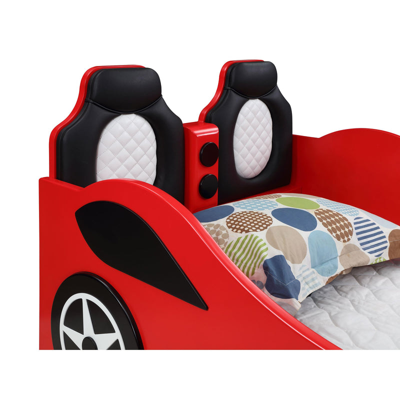 Coaster Furniture Cruiser 400479 Wood Twin LED Race Car Bed - Red IMAGE 8