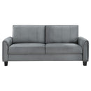 Coaster Furniture Davis 509634 Upholstered Rolled Arm Sofa - Grey IMAGE 3