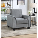 Coaster Furniture Davis 509636 Upholstered Rolled Arm Accent Chair - Grey IMAGE 2