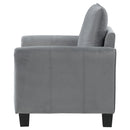 Coaster Furniture Davis 509636 Upholstered Rolled Arm Accent Chair - Grey IMAGE 5
