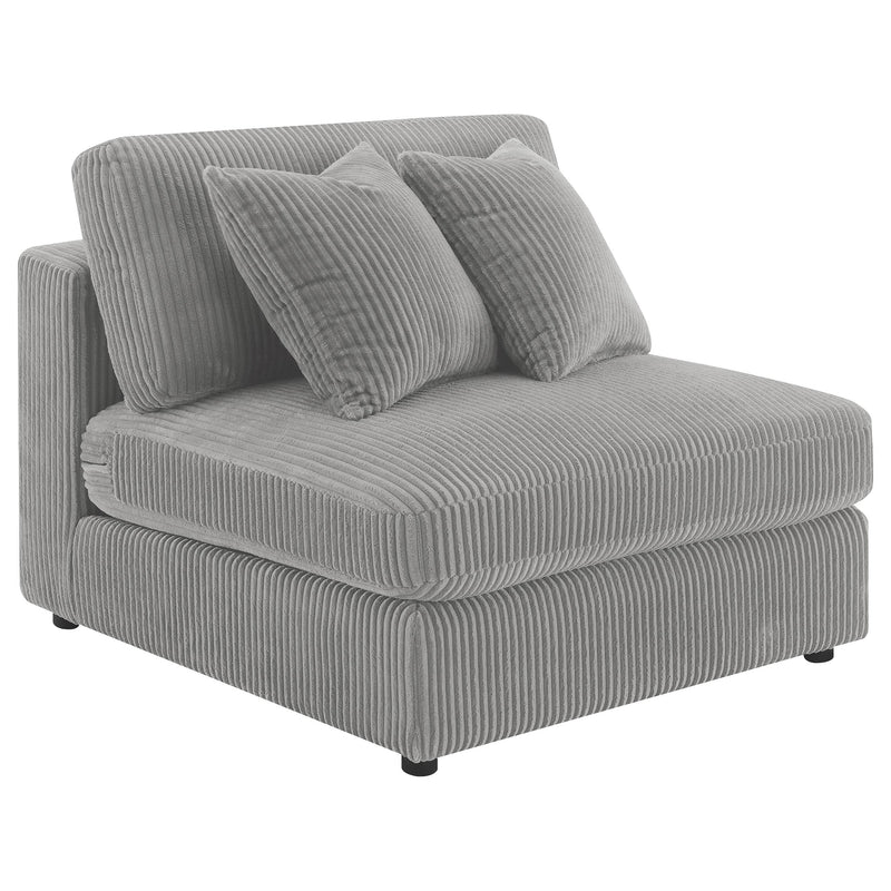 Coaster Furniture Blaine 509997 Upholstered Armless Chair - Fog IMAGE 1