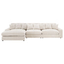 Coaster Furniture Blaine 509899-SET Upholstered Reversible Sectional Sofa - Sand IMAGE 4