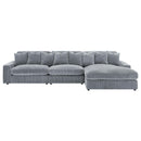 Coaster Furniture Blaine 509900-SET Upholstered Reversible Sectional Sofa - Fog IMAGE 3