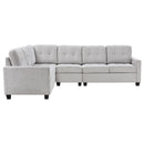 Coaster Furniture Georgina 551705-SET 4 pc Upholstered Modular Sectional Sofa - Steel Beige IMAGE 3