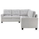 Coaster Furniture Georgina 551705-SET 4 pc Upholstered Modular Sectional Sofa - Steel Beige IMAGE 5