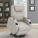 Coaster Furniture Sanger 600497P Upholstered Power Lift Massage Recliner - Champagne IMAGE 13