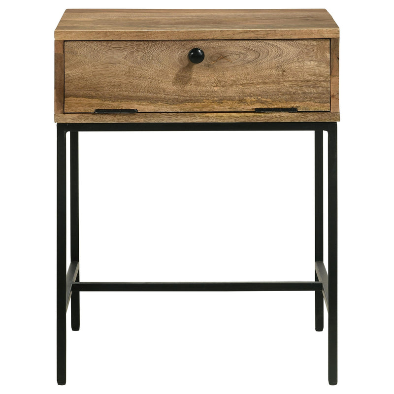 Coaster Furniture Stephie 704697 Rectangular Side End Table with Storage - Honey Brown IMAGE 5
