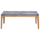 Coaster Furniture Polaris 707858 Rectangular SmartTop Coffee Table - Grey and Light Oak IMAGE 3