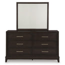 Signature Design by Ashley Neymorton B618B1 Dresser and Mirror IMAGE 2