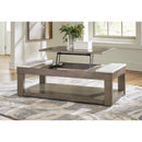 Signature Design by Ashley Loyaska T854T1 Lift-top Coffee Table and 2 End Tables IMAGE 3