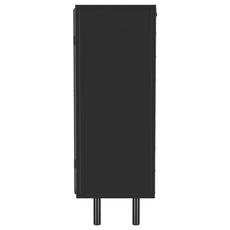 Coaster Furniture Dalia 950385 2-door Accent Storage Cabinet with Shelving - Black IMAGE 4