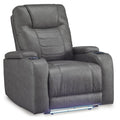 Signature Design by Ashley Schooner Rocks 1610213 Power Recliner with Adjustable Headrest IMAGE 1