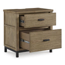 Benchcraft Tomtyn B622-92 Two Drawer Night Stand IMAGE 2