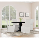 Coaster Furniture Florence 115530 Round 60-inch Pedestal Base Dining Table - Black IMAGE 8