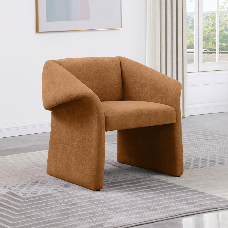 Coaster Furniture Ramsey 907523 Upholstered Sloped Arm Accent Chair - Honey IMAGE 2