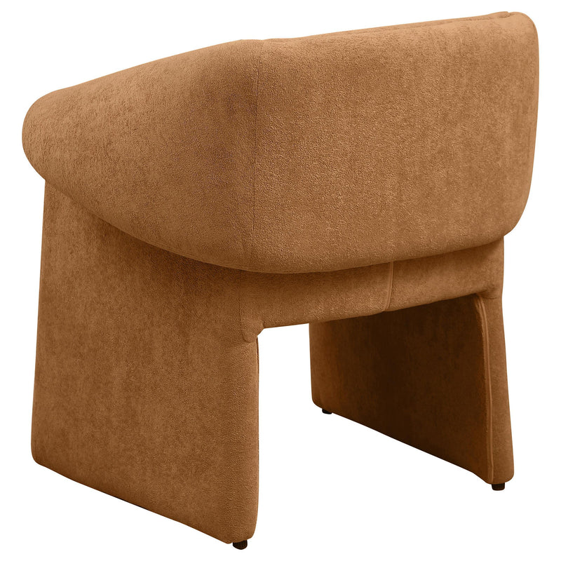 Coaster Furniture Ramsey 907523 Upholstered Sloped Arm Accent Chair - Honey IMAGE 6