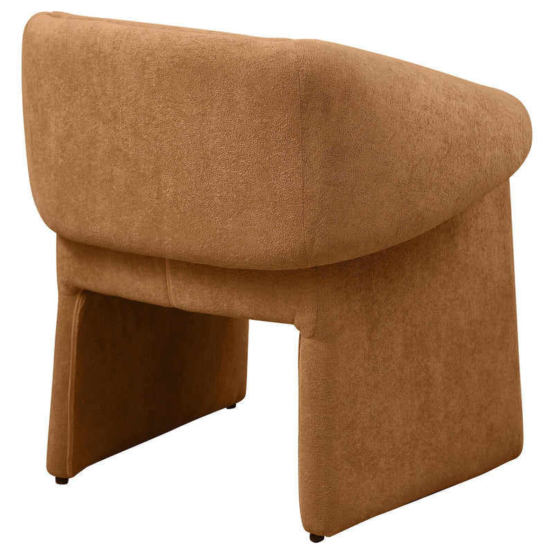 Coaster Furniture Ramsey 907523 Upholstered Sloped Arm Accent Chair - Honey IMAGE 7