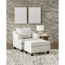 Signature Design by Ashley Genoa 47704U3 Oversized Chair and Ottoman IMAGE 1