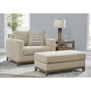 Signature Design by Ashley Parklynn 48902U2 Oversized Chair and Ottoman IMAGE 1