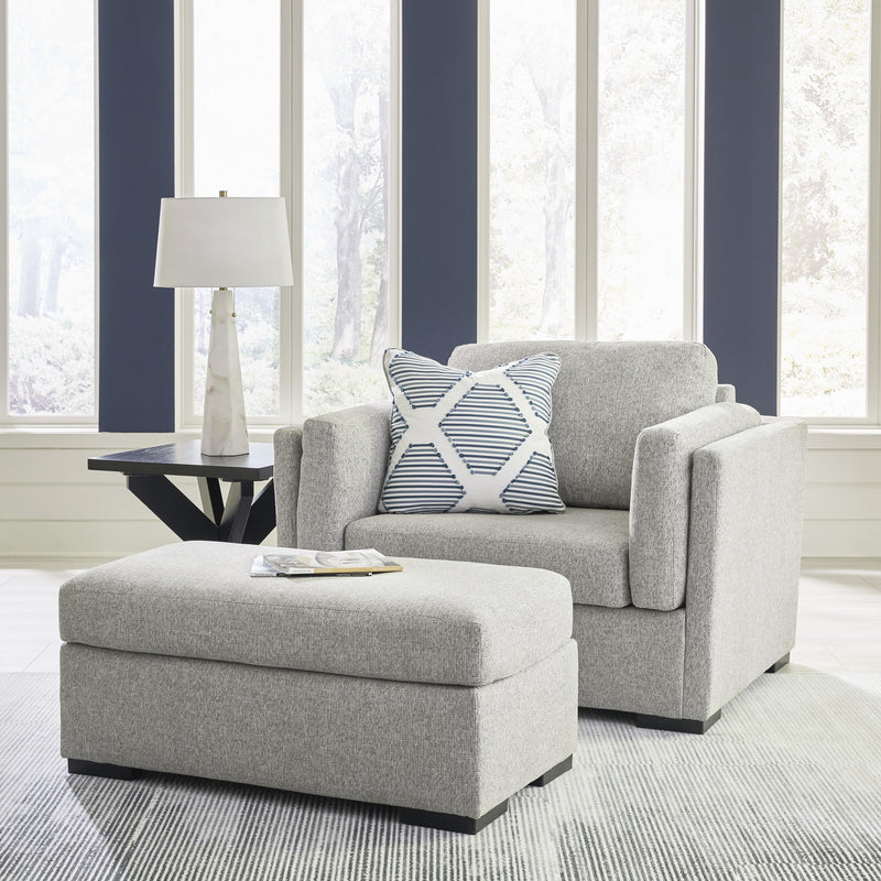 Benchcraft Evansley 54503U1 Oversized Chair and Ottoman IMAGE 2