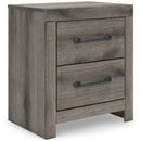 Signature Design by Ashley Graystorm PCB2405-92 Two Drawer Night Stand IMAGE 1