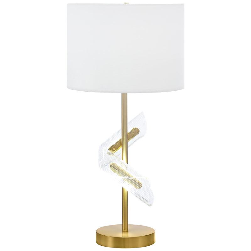 Coaster Furniture Kingsley 920238 30-inch Drum Shade Table Lamp - Gold IMAGE 1