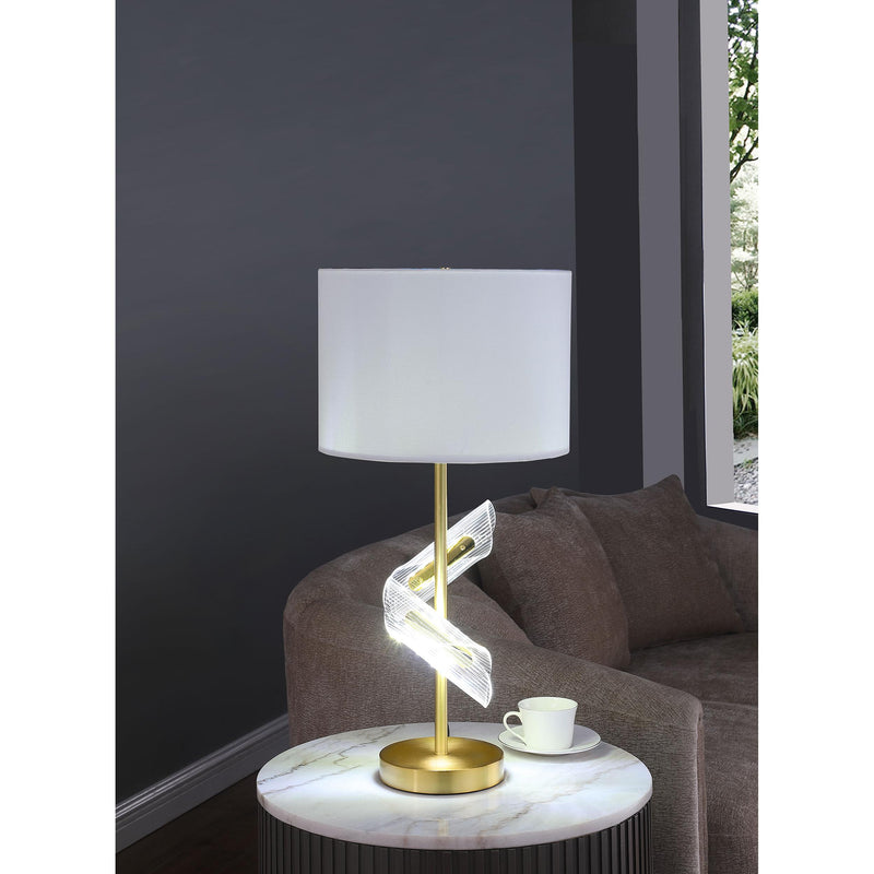 Coaster Furniture Kingsley 920238 30-inch Drum Shade Table Lamp - Gold IMAGE 6