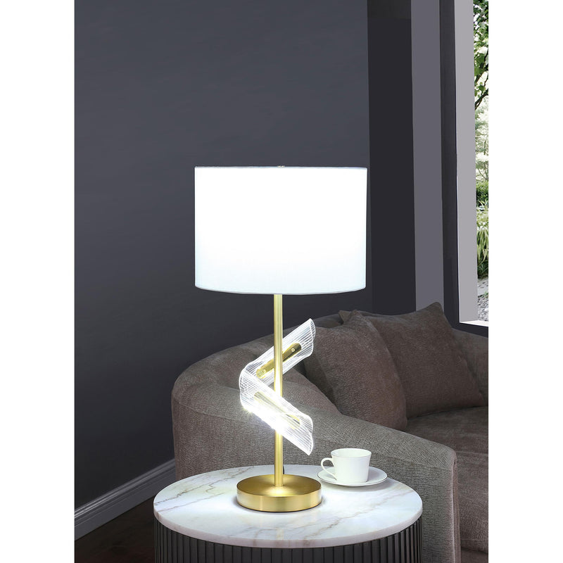 Coaster Furniture Kingsley 920238 30-inch Drum Shade Table Lamp - Gold IMAGE 8
