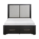 Homelegance Gilbert 1381K-1EK* Eastern King Platform Bed with Footboard Storage IMAGE 1