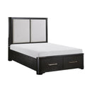 Homelegance Gilbert 1381-1* Queen Platform Bed with Footboard Storage IMAGE 3