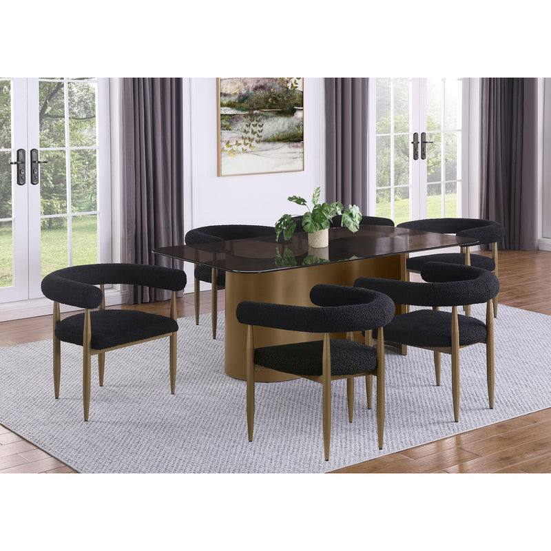 Coaster Furniture Edson 105761 72-inch Rectangular Glass Top Dining Table - Bronze IMAGE 7