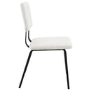 Coaster Furniture Calla 108022 Fabric Upholstered Dining Side Chair - White IMAGE 8