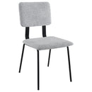 Coaster Furniture Calla 108062 Fabric Upholstered Dining Side Chair - Grey IMAGE 1