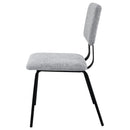 Coaster Furniture Calla 108062 Fabric Upholstered Dining Side Chair - Grey IMAGE 5