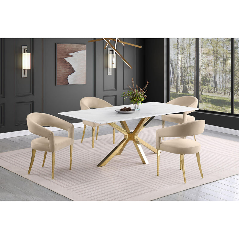 Coaster Furniture Galiano 108286 Velvet Upholstered Dining Arm Chair - Beige IMAGE 12