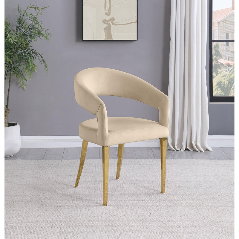 Coaster Furniture Galiano 108286 Velvet Upholstered Dining Arm Chair - Beige IMAGE 2